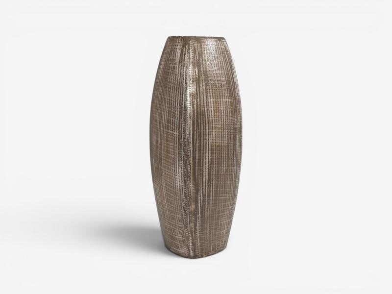 Ingrid Atterberg, Ekeby, Swedish Mid-Century Modern, Tan Vase, Stoneware,1960s - 3