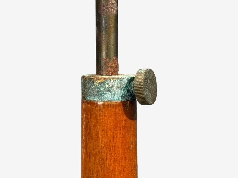 Swedish Art Deco, Floor Lamp, Burl, Brass, Sweden, 1940s - 7