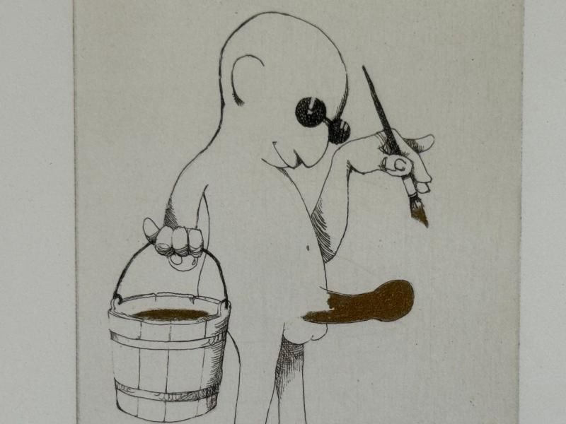 Charles Bragg, Two Etchings, Nasty Series, Signed and Stamped, American, 20th c. - 7