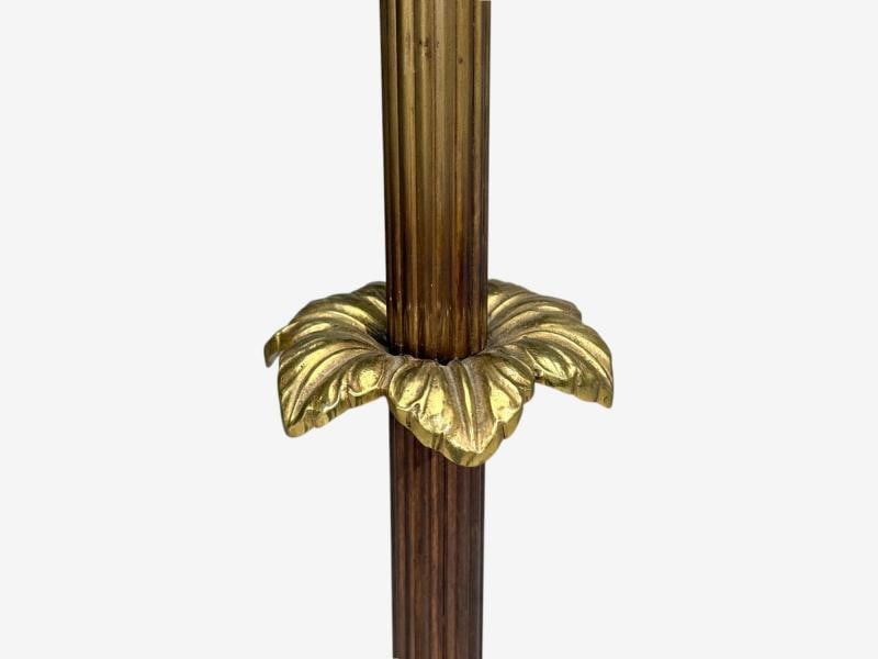 Swedish Modern, Dual Head Floor Lamp, Reeded Brass, Sweden, 1950s - 7