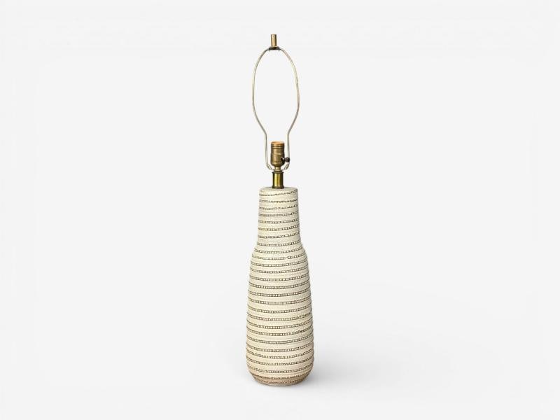 Gordon & Jane Martz, Large Table Lamp, Light Grey Ceramic, USA, 1960s - 7