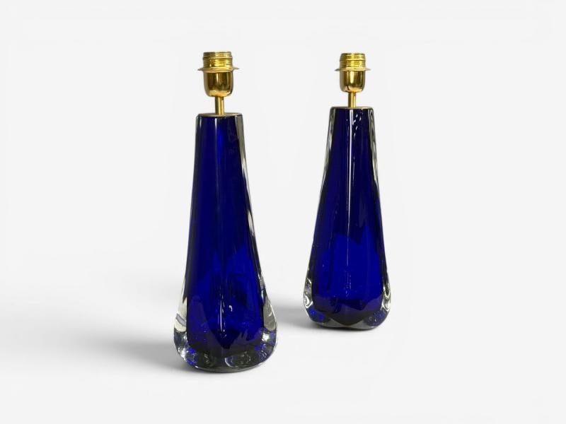 Alberto Donà, Table Lamps, Blue Murano Glass, Italy, 1995 - 3