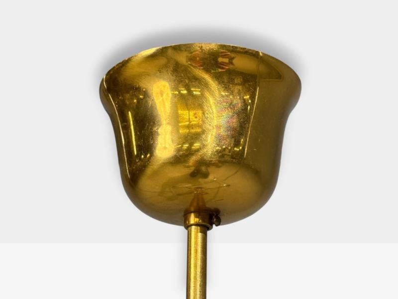 Swedish Modern, Pendant Light, Brass, Frosted Glass, Sweden, 1940s - 9