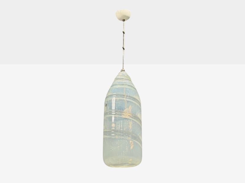 Leucos, Italian Modern, Pendant Light, Handblown Glass, Metal, Italy, 1960s - 2