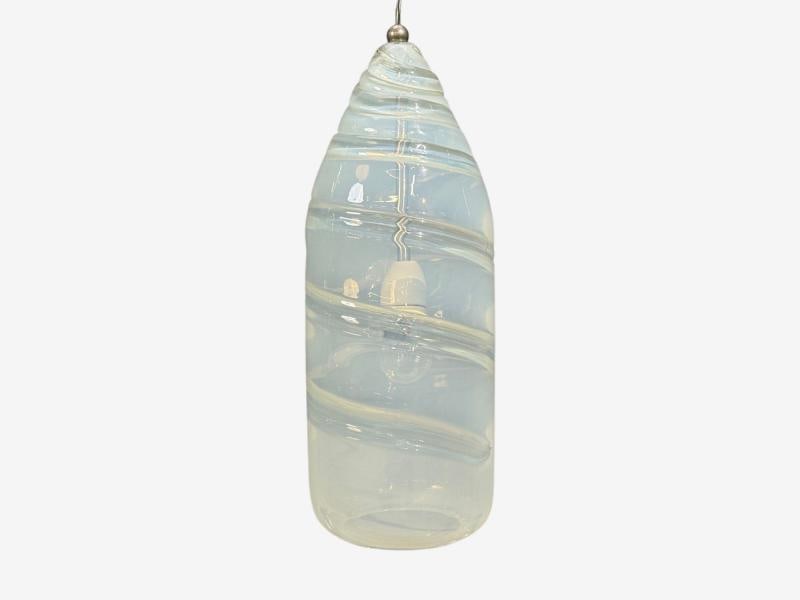 Leucos, Italian Modern, Pendant Light, Handblown Glass, Metal, Italy, 1960s - 7