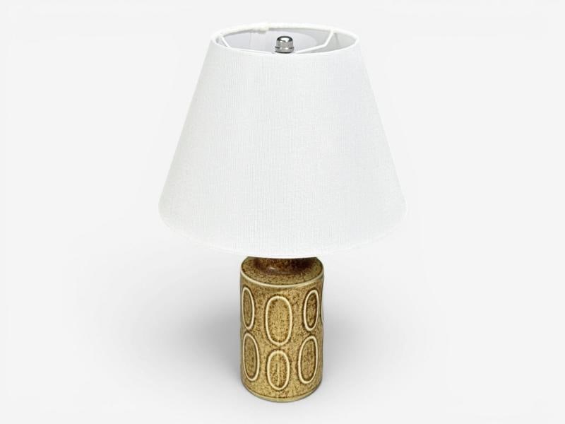 Desiree Stentöj, Table Lamp, Brown Stoneware, Denmark, 1960s - 2