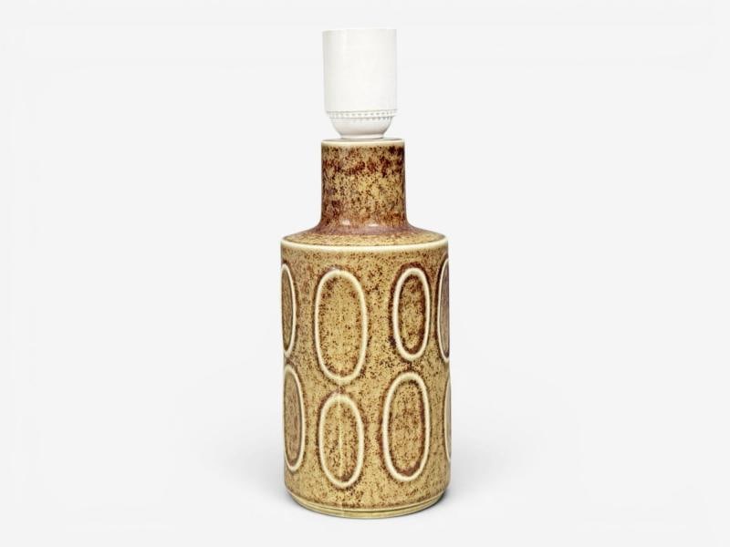 Desiree Stentöj, Table Lamp, Brown Stoneware, Denmark, 1960s - 3