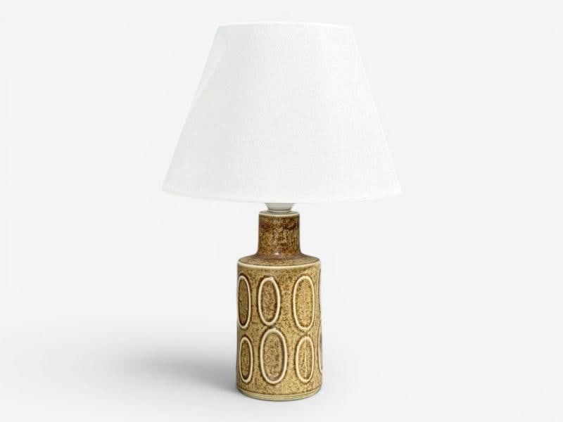 Desiree Stentöj, Table Lamp, Brown Stoneware, Denmark, 1960s - 7