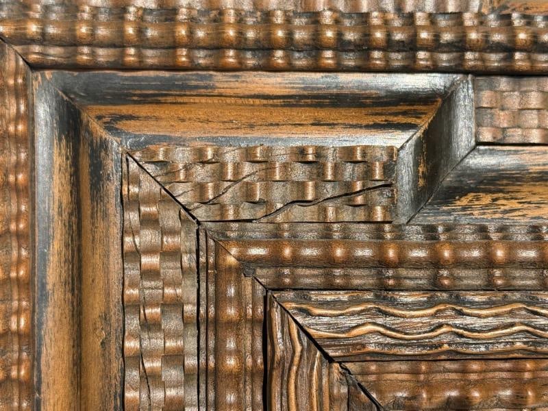 Baroque, Flemish Ripple Mirror, Carved Walnut, Mirror, Belgium, 18th c. - 4