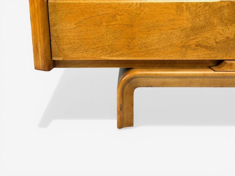 Edmond J Spence, Dresser, Burled Maple, Bentwood, Sweden, 1960s - 7