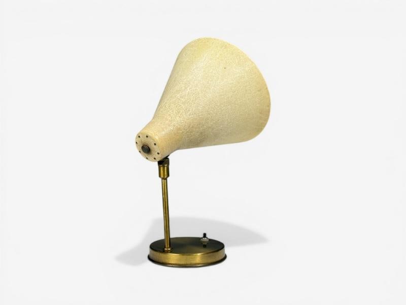 American Modern, Table Lamp, Fiberglass, Brass, USA, 1960s - 2