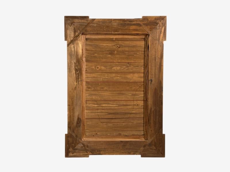 Baroque, Monumental Dutch Ripple Frame Wall Mirror, Ebonized Wood, 19th c. - 7