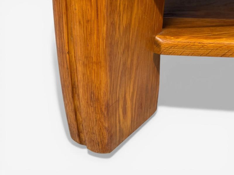Dutch Modern, Brutalist Coffee Table, Oak, Netherlands, 1970s - 7