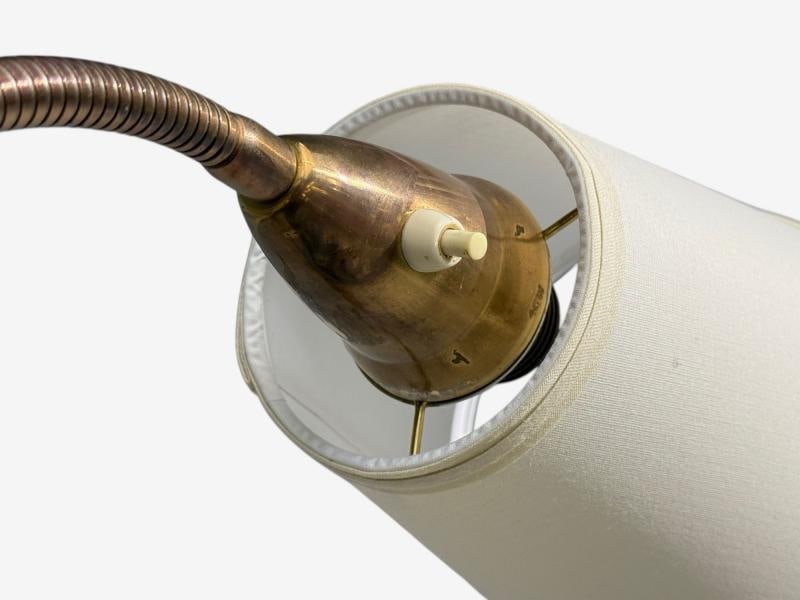Swedish Modern, Adjustable Floor Lamp, Wood, Brass, Sweden, 1960s - 7