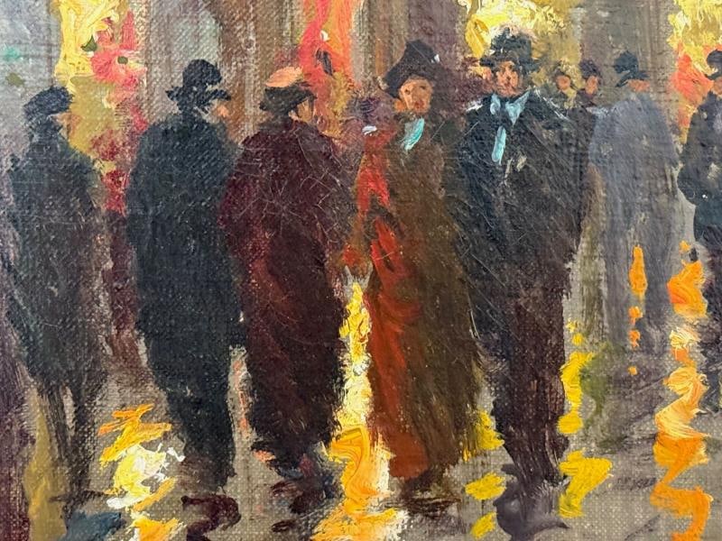 Edouard-Léon Cortès, Oil on Canvas, French Painting, Paris Street Scene, 20th C. - 6