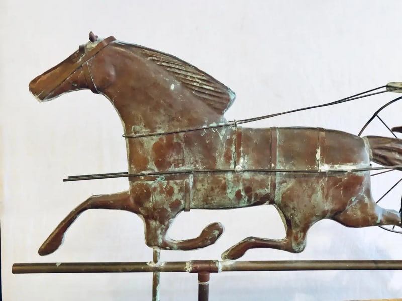 St. Julien Weather Vane Attributed to J.W. Fiske 19th Century Full Bodied Metal - 2