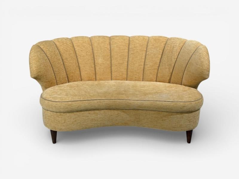 Finnish Modern, Settee or Sofa, Fabric, Wood, Finland, 1940s - 4