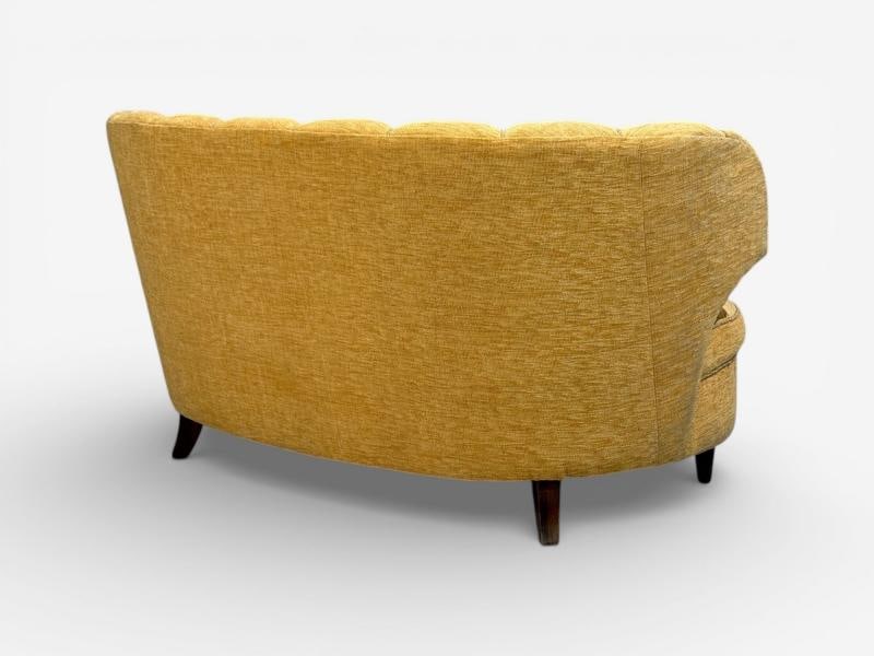 Finnish Modern, Settee or Sofa, Fabric, Wood, Finland, 1940s - 8