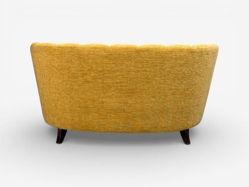 Finnish Modern, Settee or Sofa, Fabric, Wood, Finland, 1940s - 9