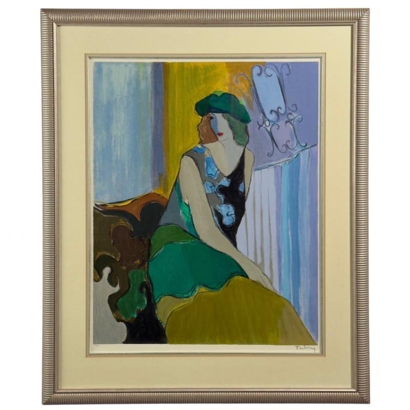 Itzchak Isaac Tarkay, Fauvist, "Cosette" Signed and Numbered Silkscreen, 20th c. - 2