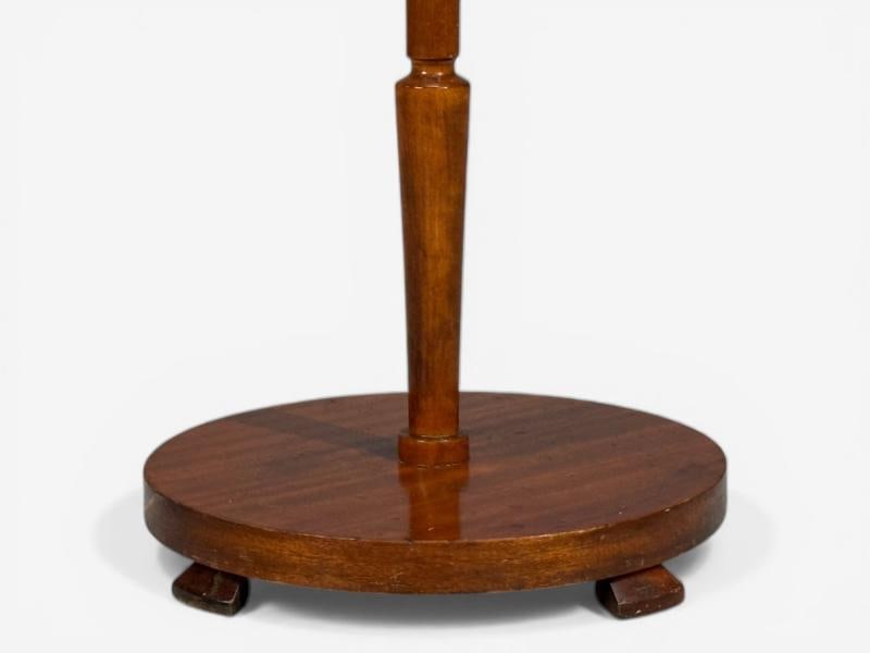 Swedish Art Deco, Floor Lamp, Wood, Metal, Silk, Sweden, 1930s - 7