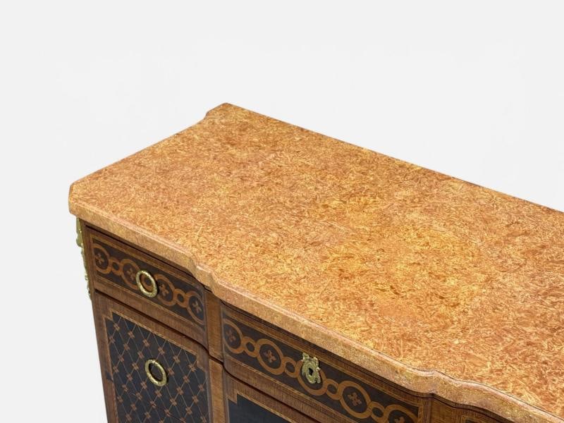 Louis XVI, Commode, Bronze, Parquetry, Faux Marble, France, 20th c. - 7