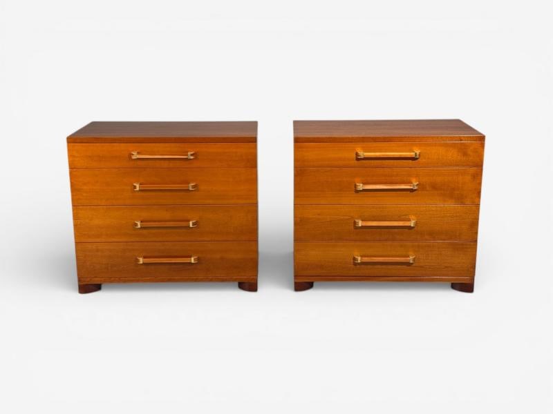 John Widdicomb, Chests of Drawers, Walnut, Brass, USA, 1960s - 3