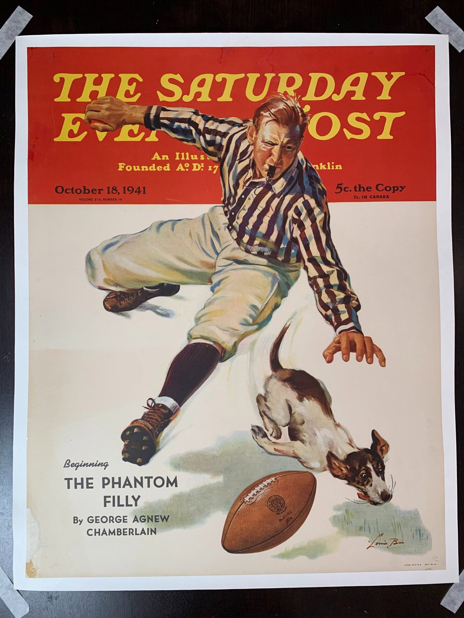 Saturday Evening Post - Art By Lonie Bee (1941) 22x28 US Newstand Poster: Title: Saturday Evening Post - Art By Lonie Bee (1941) 22x28 US Newstand Poster Description: Saturday Evening Post - Art By Lonie Bee (1941) 22x28 US Newstand Poster Reserve: $550.00 Shipping: