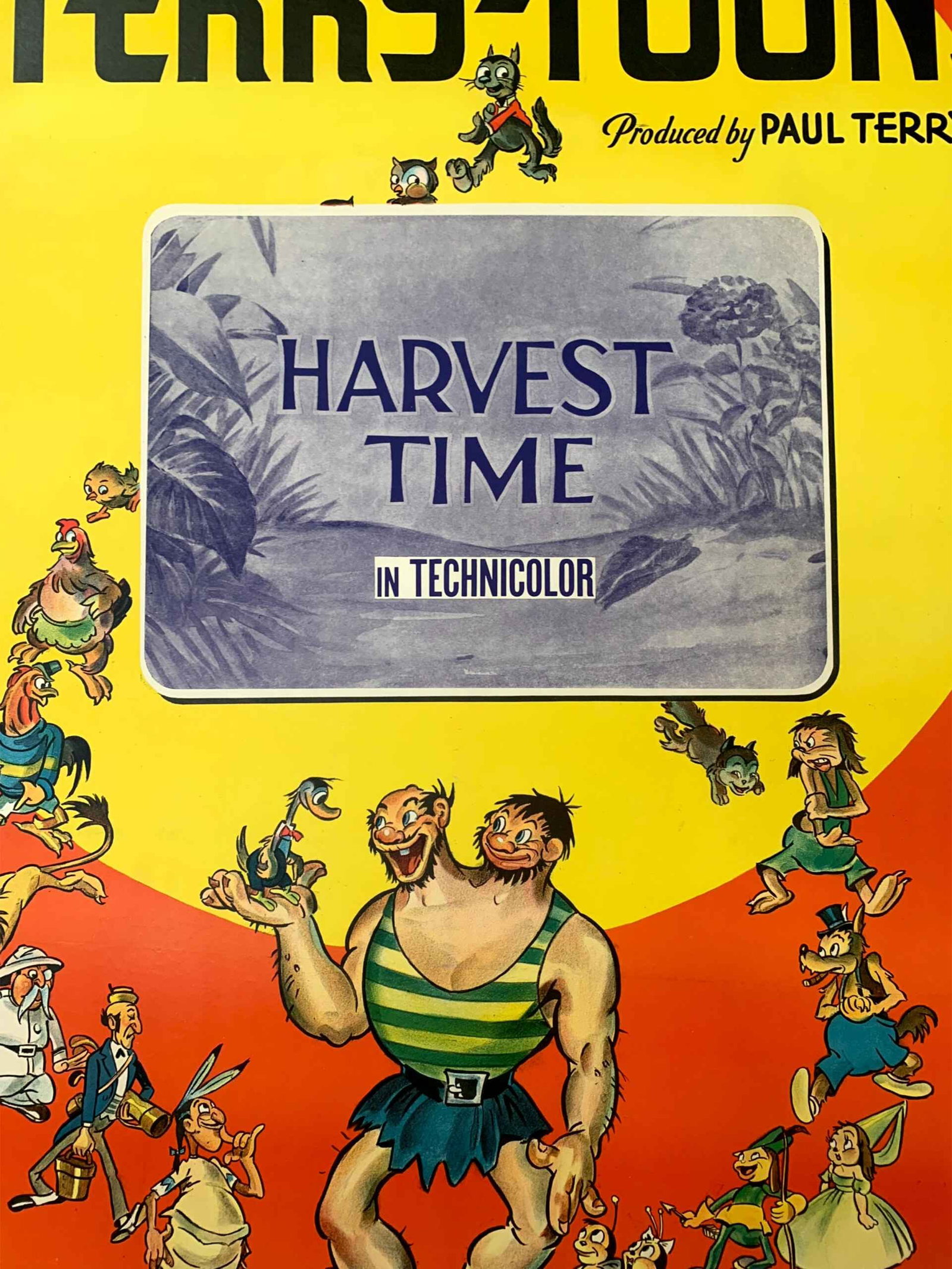Harvest Time - Terry Tunes (1940) US One Sheet Movie Poster LB - 3