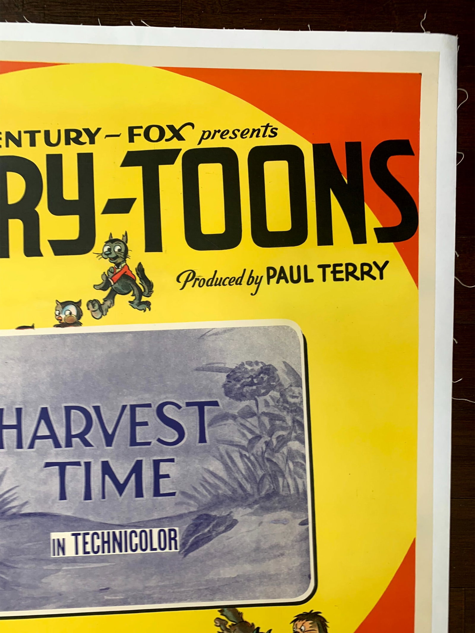 Harvest Time - Terry Tunes (1940) US One Sheet Movie Poster LB - 6