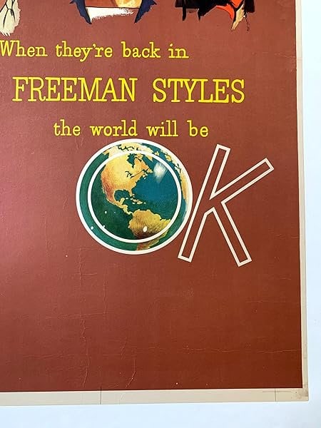 When They're Back In Freeman Styles (1945) 23x34.875 US WWII Clothing Poster LB - 6