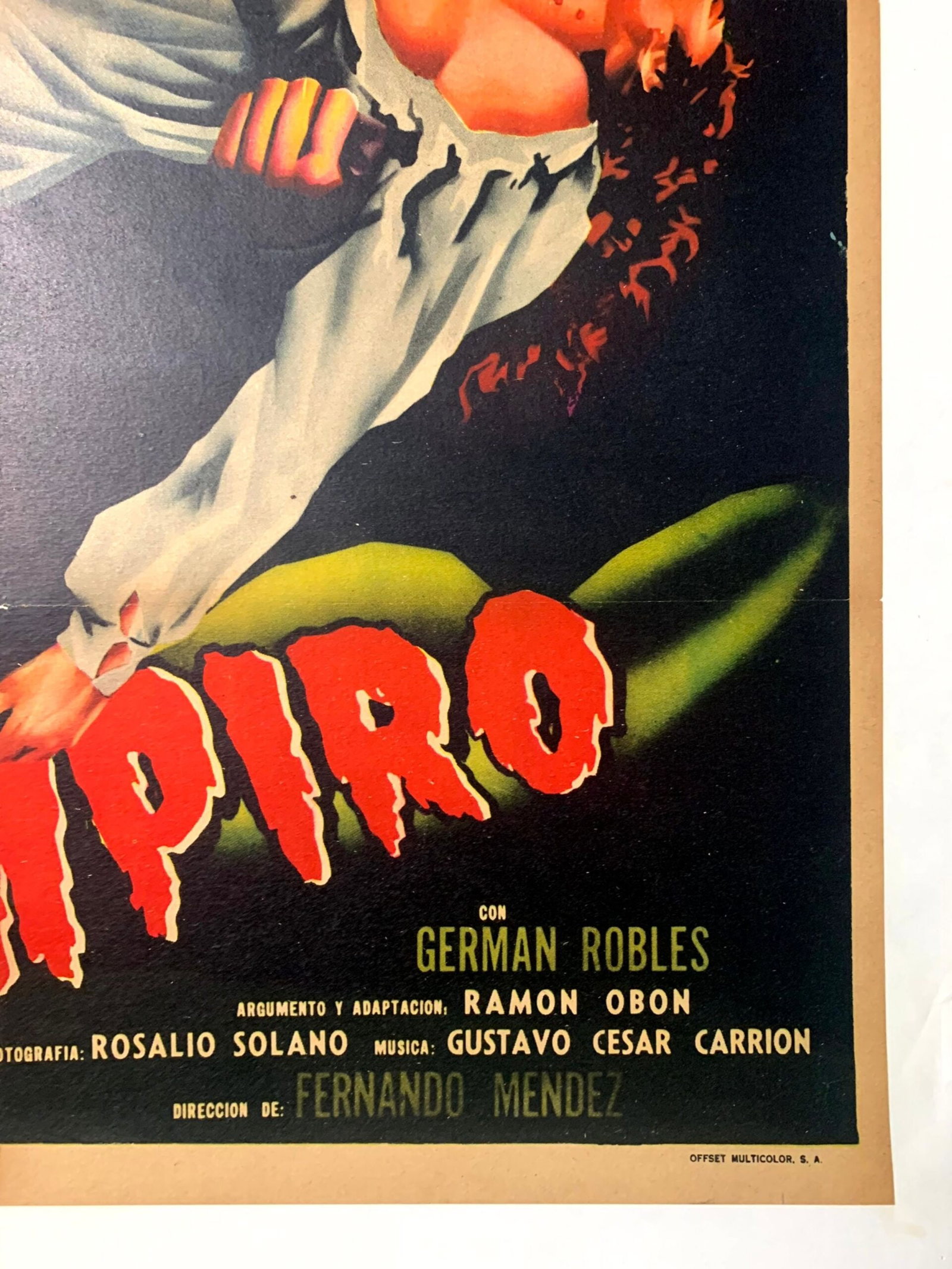 The Vampire (1957) 27.5"x37.5" Mexican Movie Poster LB - 3