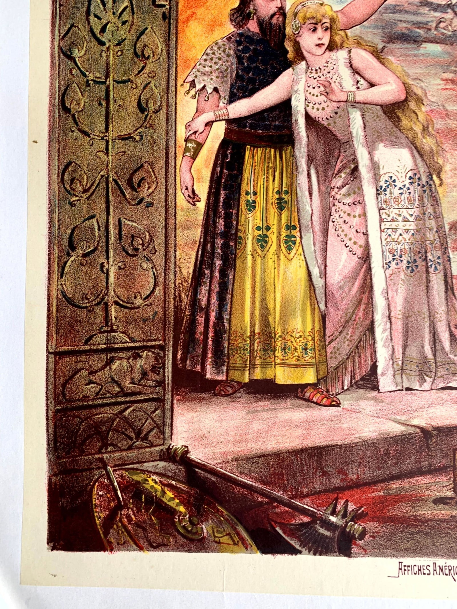 Le Mage Massenet Opera - Art Alfredo Adel (1891) 27.5x37.5 French Lithograph Poster - 5