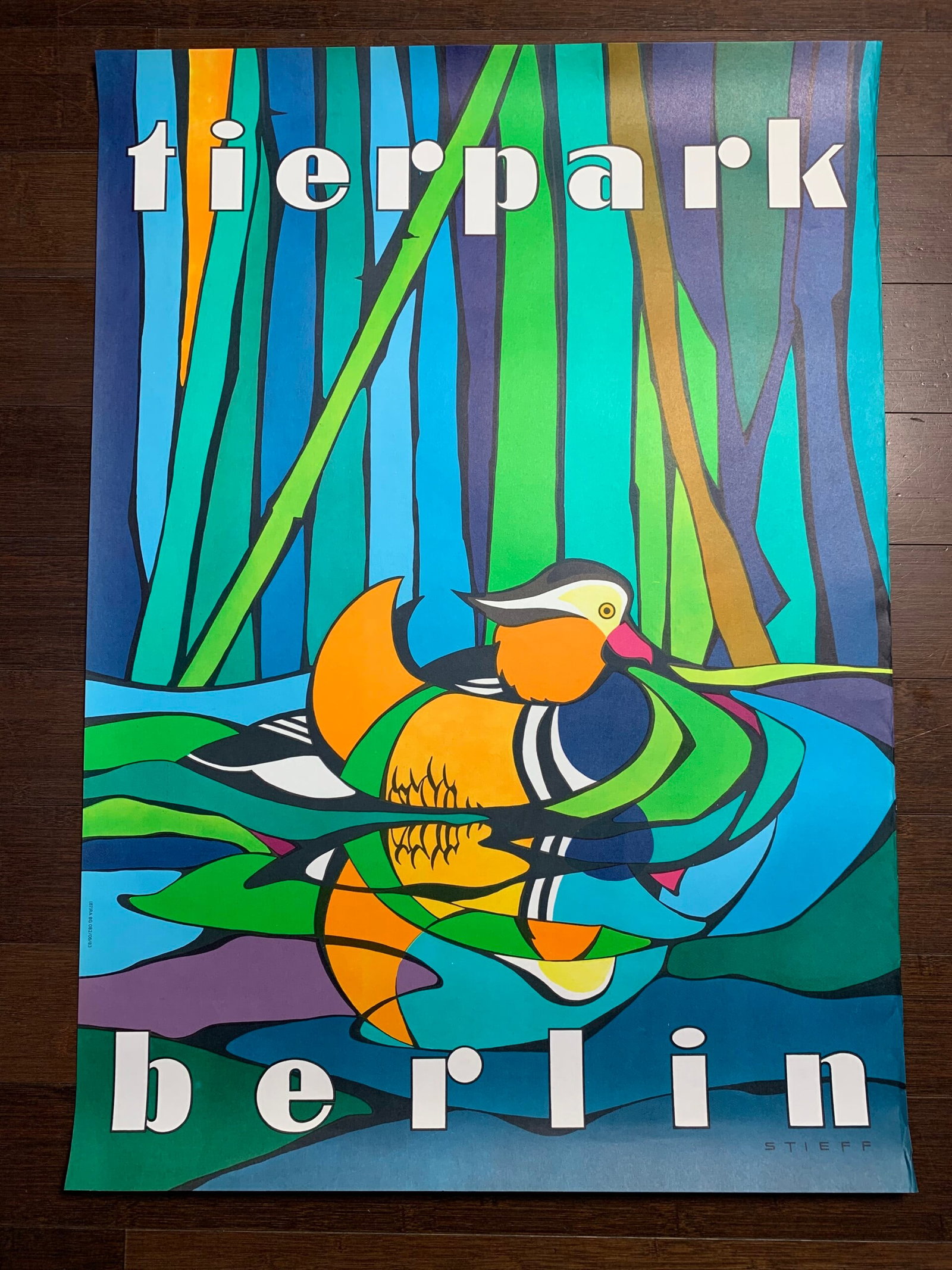 Original Tierpark Berlin Zoo (1974) 22.5 x 32 German Advertising Poster (1 of 3)