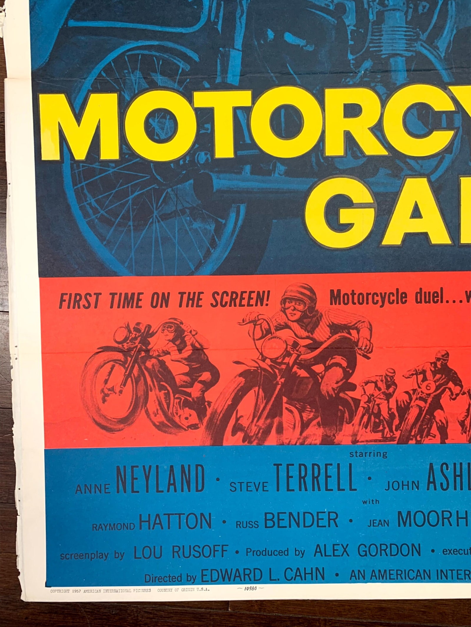 Motorcycle Gang - Anne Neyland (1957) US One Sheet Movie Poster - Mounted - 3