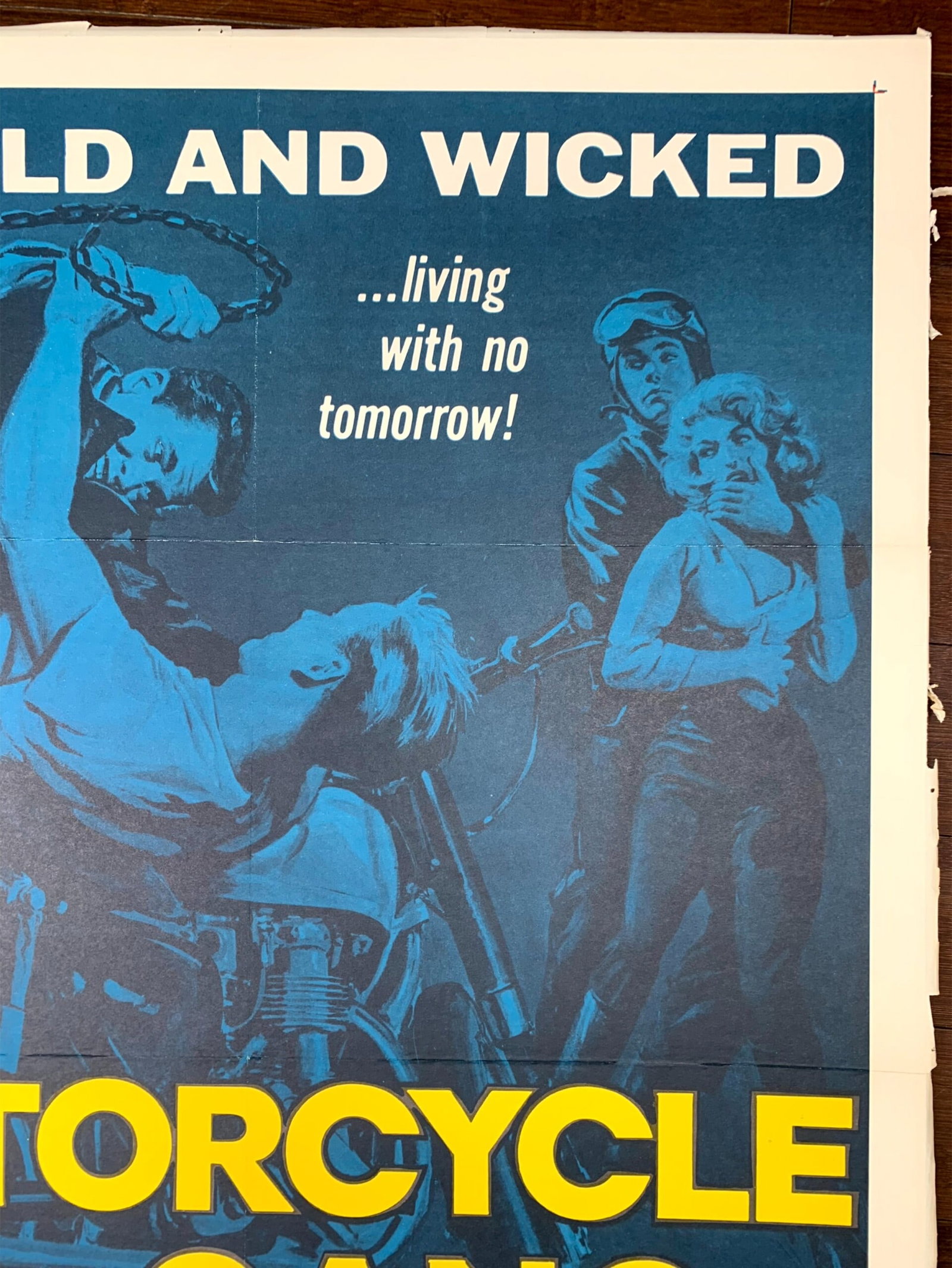 Motorcycle Gang - Anne Neyland (1957) US One Sheet Movie Poster - Mounted - 5