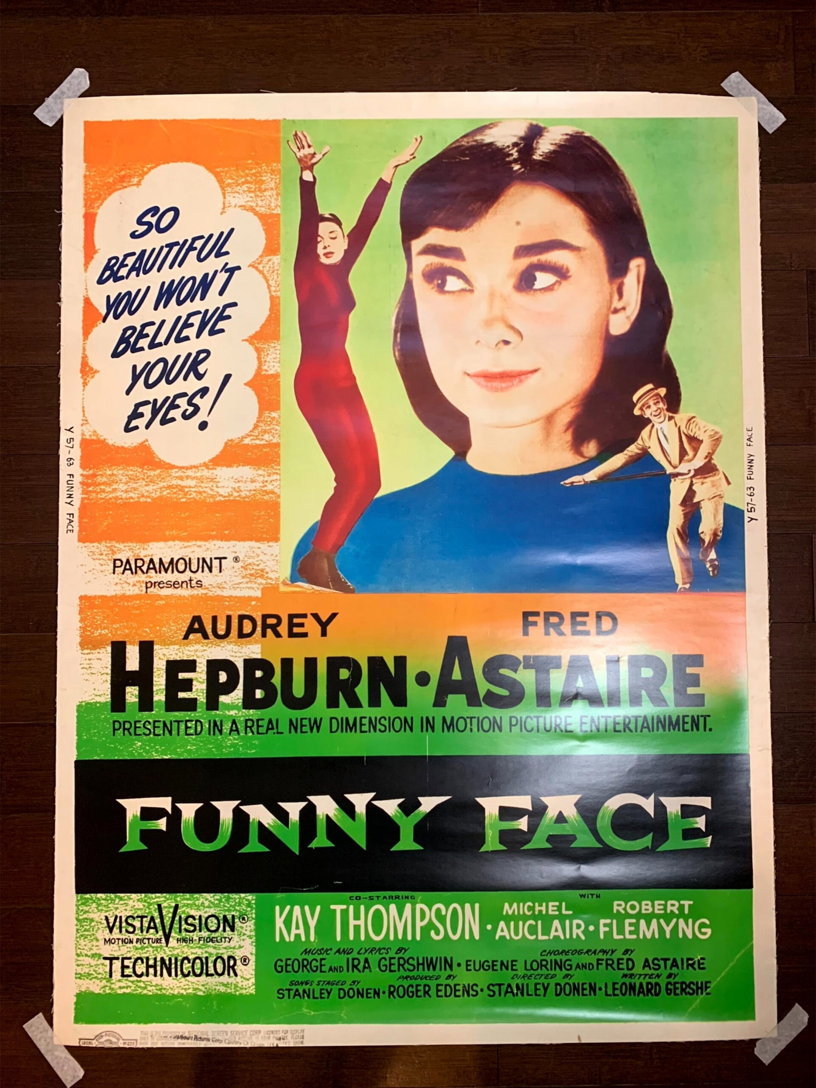 Funny Face - Audrey Hepburn - Photo Image (1957) 30X40 US Movie Poster LB - 2