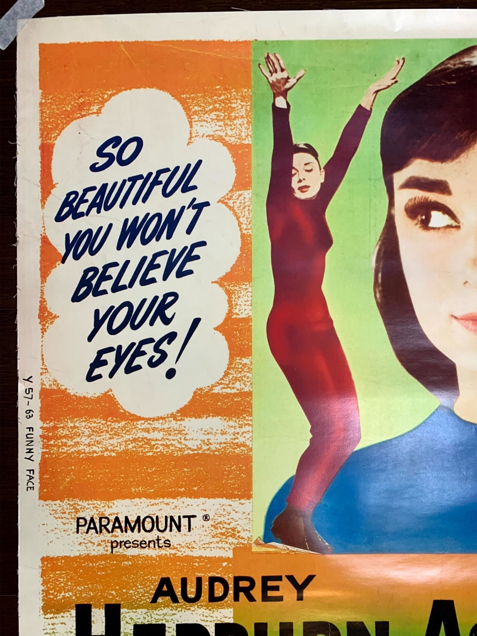 Funny Face - Audrey Hepburn - Photo Image (1957) 30X40 US Movie Poster LB - 7
