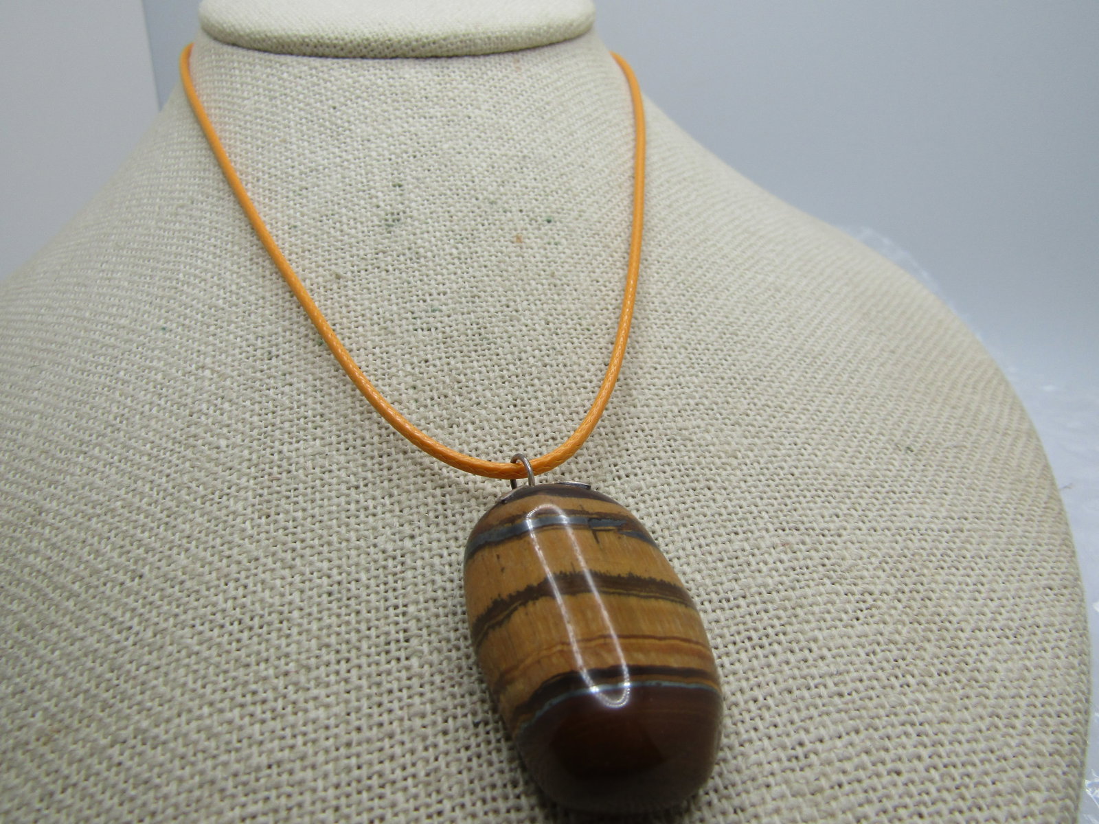 Tiger's Eye Nugget Necklace, 19" - 4