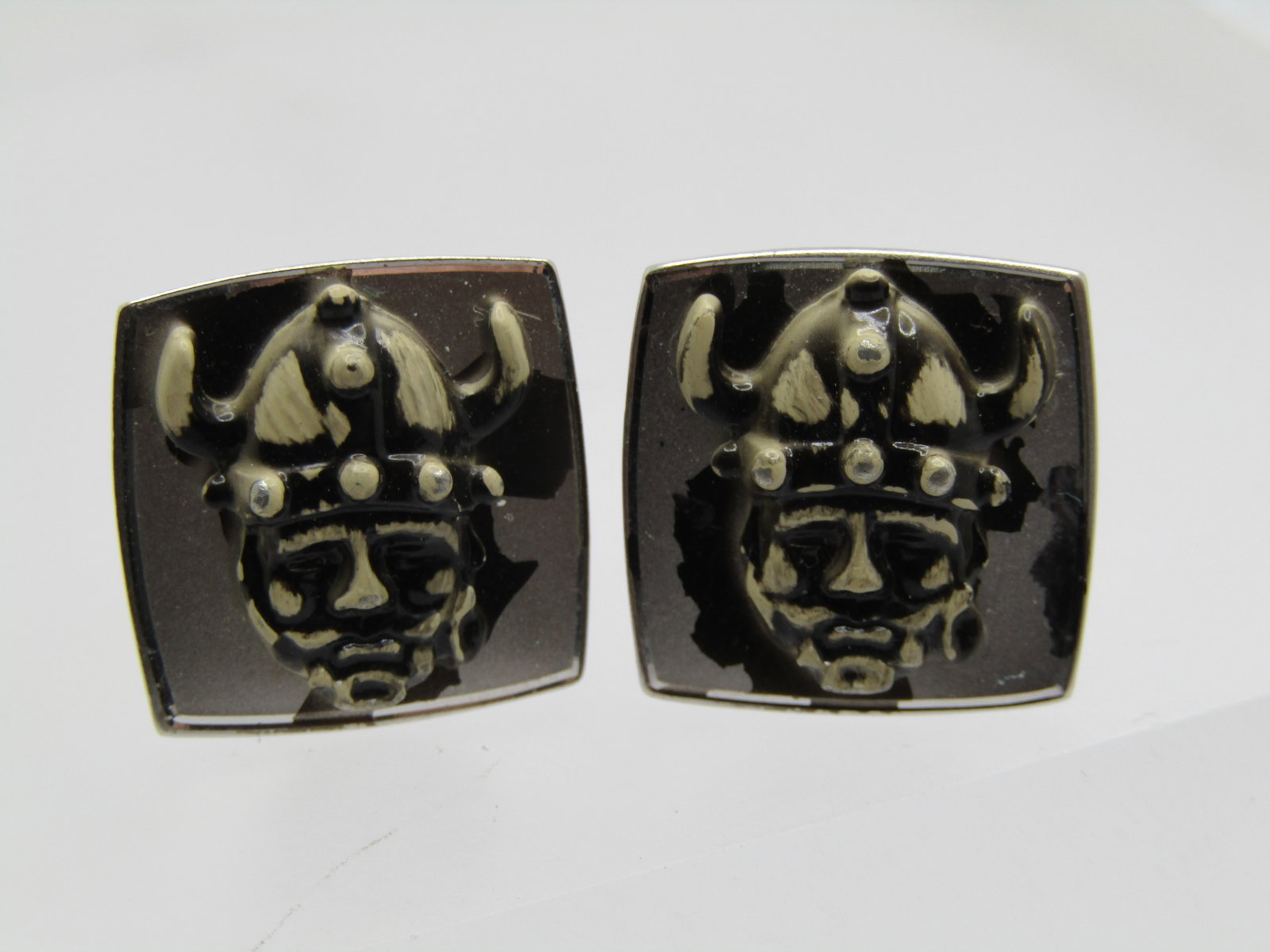 Vintage Gladiator Cufflinks, Silver tone, 1950's-1960's - 2