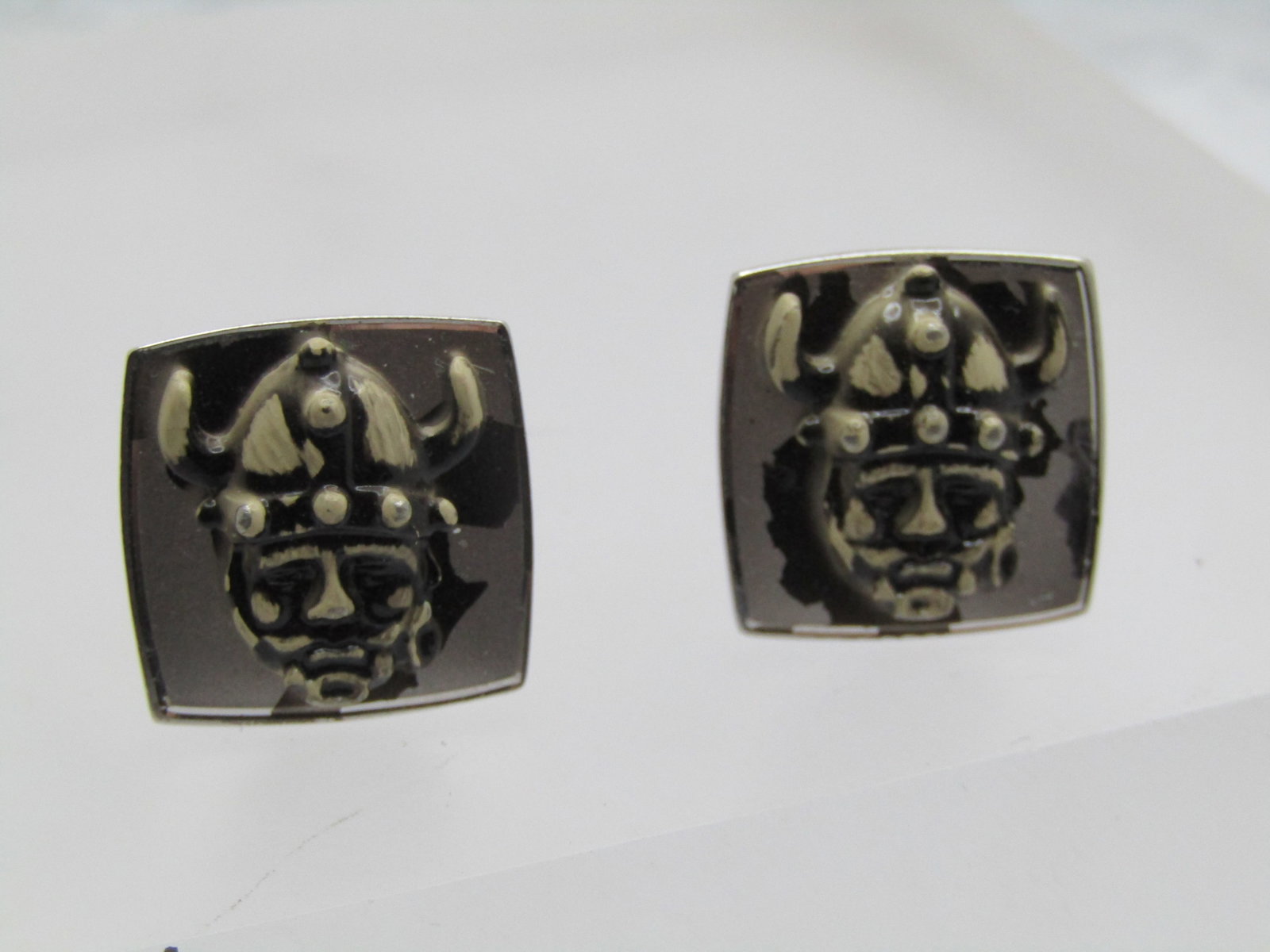 Vintage Gladiator Cufflinks, Silver tone, 1950's-1960's - 5
