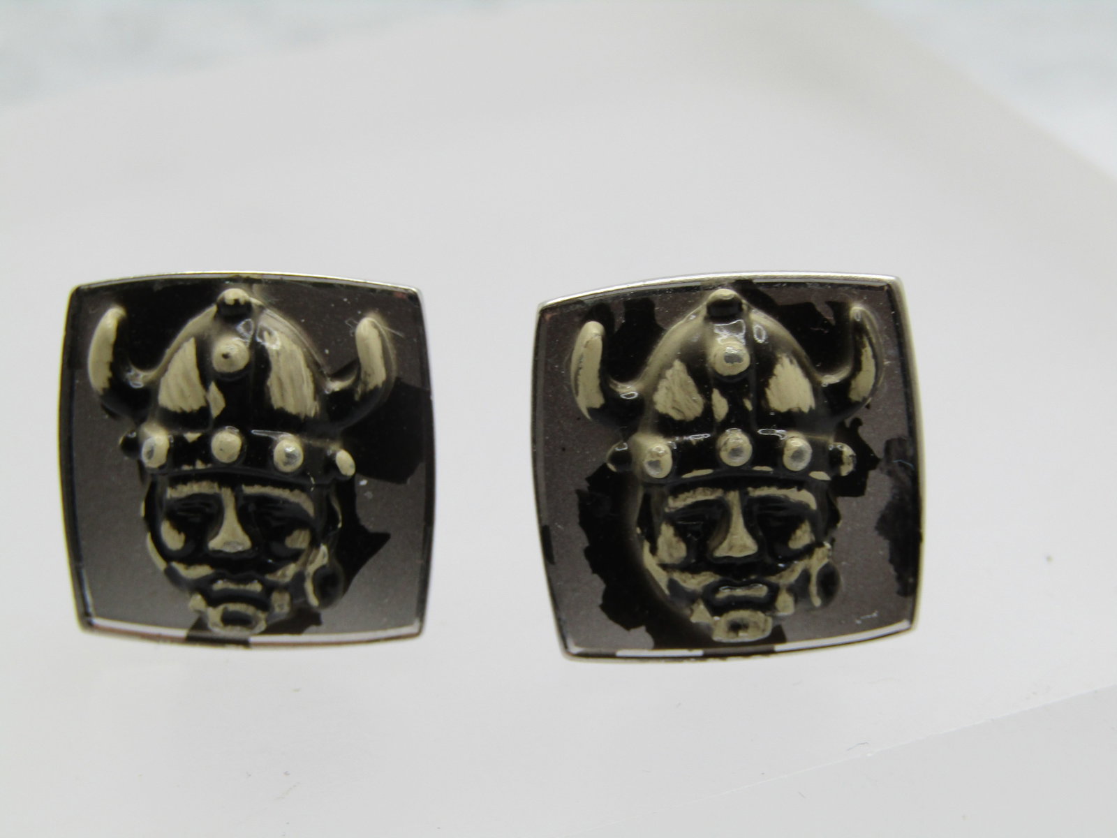 Vintage Gladiator Cufflinks, Silver tone, 1950's-1960's - 6