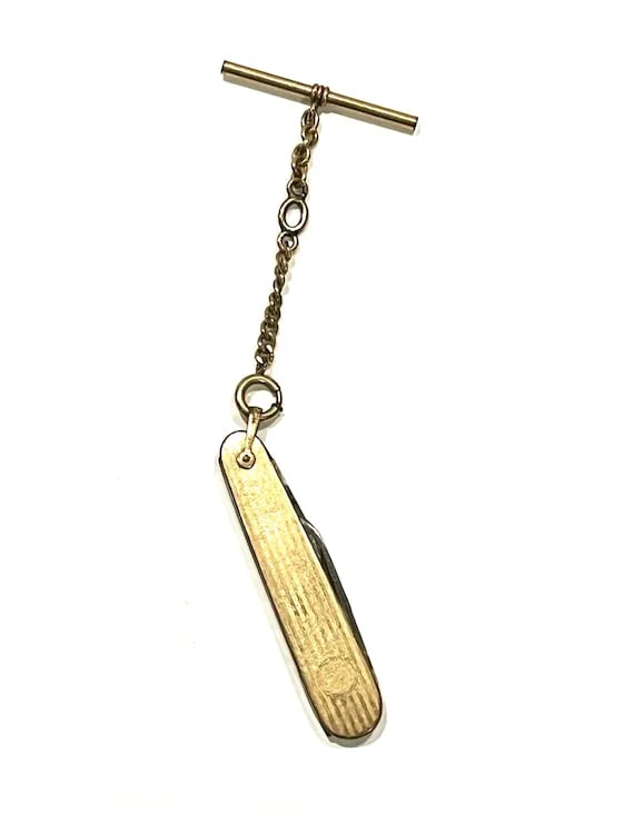 Vintage 14k Gold Filled Pocket Watch on Chain - 2