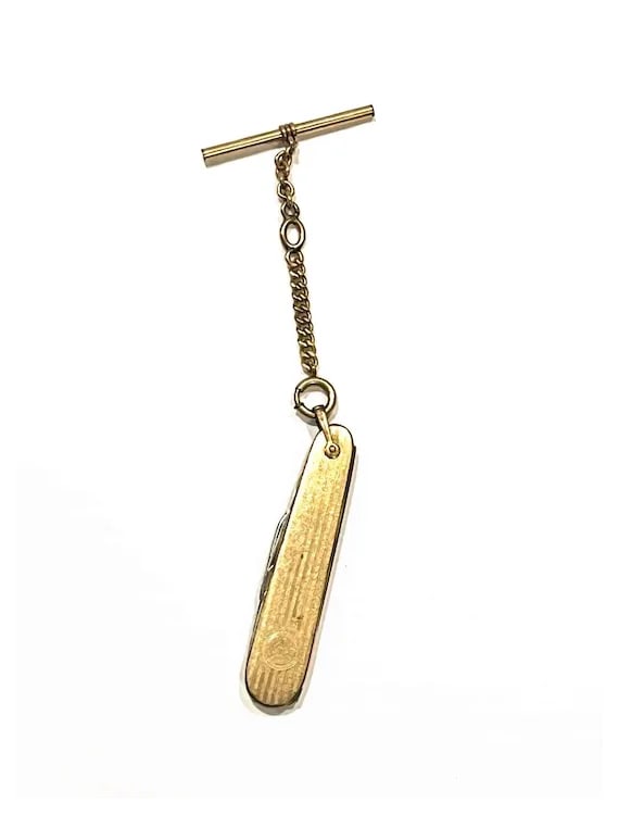 Vintage 14k Gold Filled Pocket Watch on Chain - 3