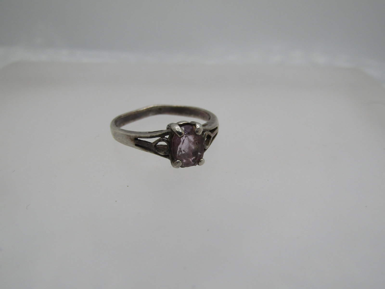 Vintage Lavender Topaz/Spinel Ring, Sz. 6. 1960's-1970's. - 4