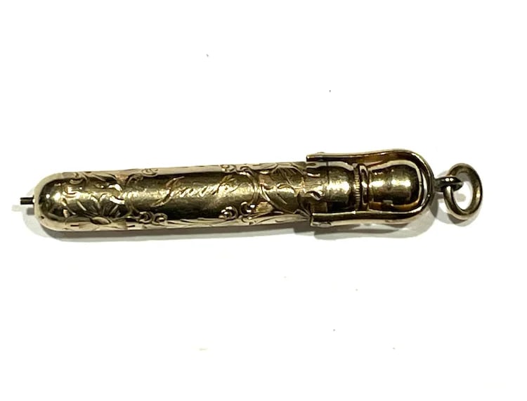 Antique Victorian 9k Gold Mechanical Pencil - 2