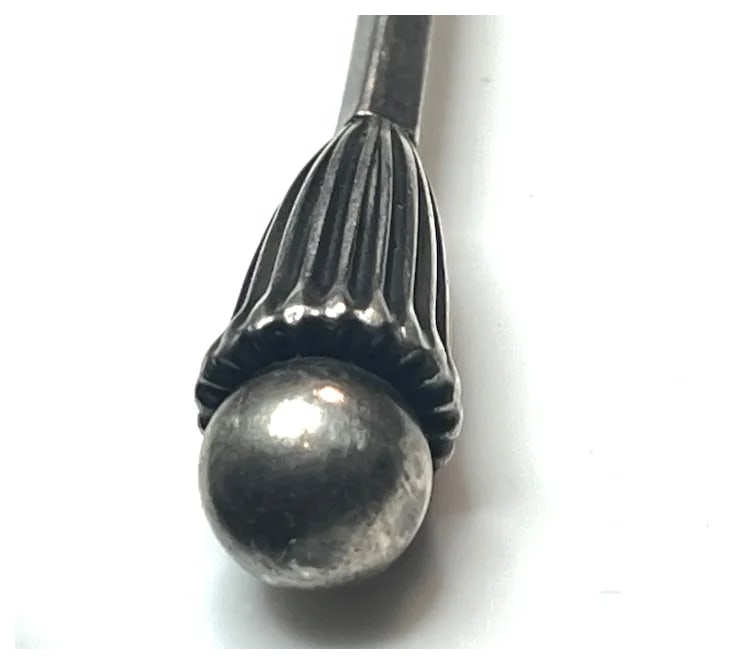 Vintage Sterling Silver Cocktail Mixer/Bar Spoon and Olive Pick - 7