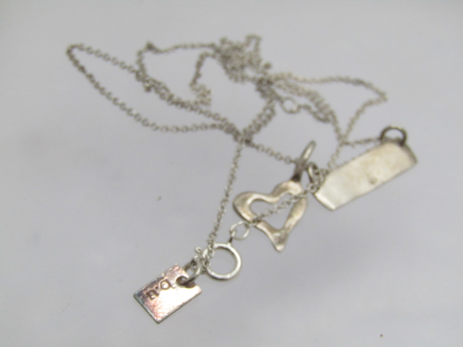 Vintage Follow Your Heart Necklace, 18", Signed B.U. - 5