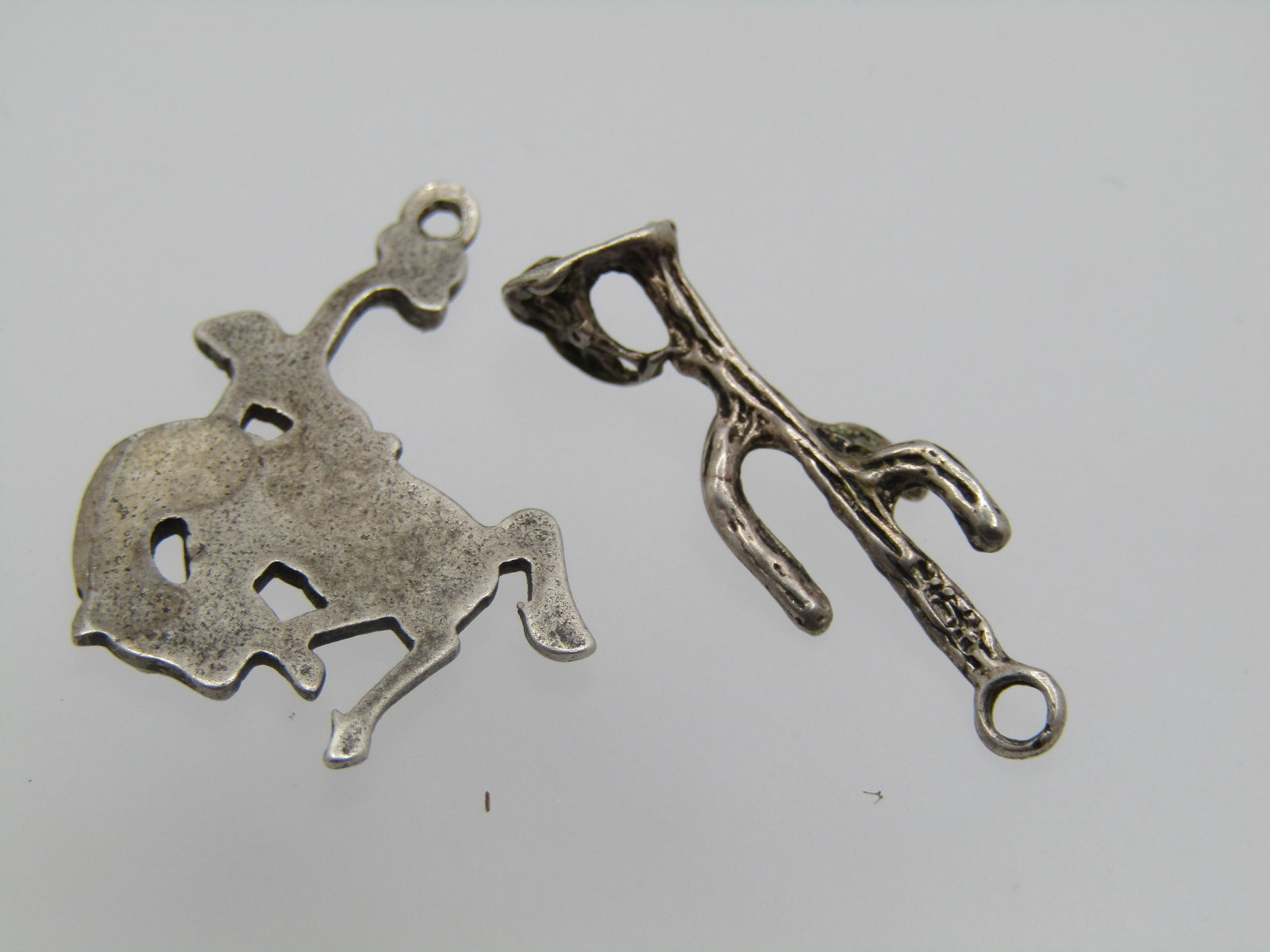 Vintage Sterling Bronco Rider and Cactus Charms/Pendants, 1960's-1980's - 4