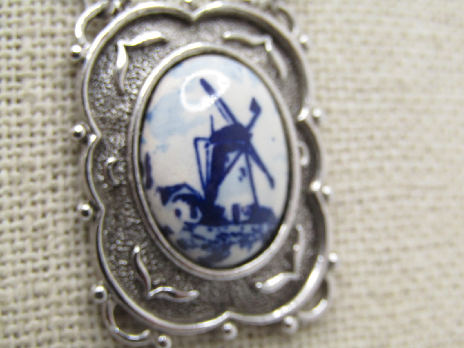 Vintage Delft Necklace, 15", Sarah Coventry, 1960's-1970's - 4